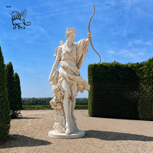 Statue <span class=keywords><strong>de</strong></span> <span class=keywords><strong>la</strong></span> déesse grecque Athéna BLVE, décoration <span class=keywords><strong>de</strong></span> jardin et <span class=keywords><strong>de</strong></span> cour, sculpture en marbre blanc naturel, <span class=keywords><strong>sagesse</strong></span> et guerrière, pour extérieur - Product Image 3