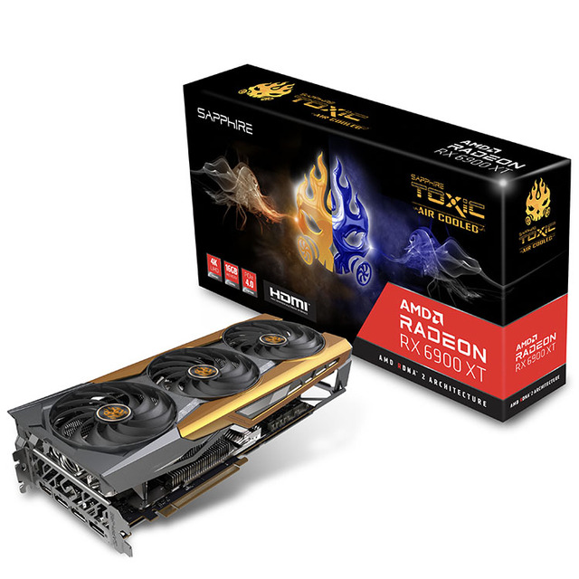 Sapphire TOXIC AMD Radeon RX 6900 XT Air Cooled Gaming Graphics Card with 16GB GDDR6 Memory
