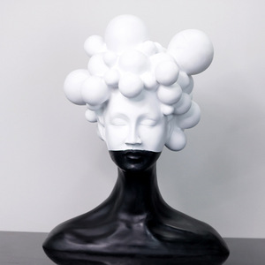 Escultura <span class=keywords><strong>de</strong></span> Resina <span class=keywords><strong>de</strong></span> Figura Femenina Misteriosa, Arte Moderno y Sencillo <span class=keywords><strong>de</strong></span> Lujo Ligero, Adornos para <span class=keywords><strong>el</strong></span> Hogar, Decoración Creativa y Suave - Product Image 1