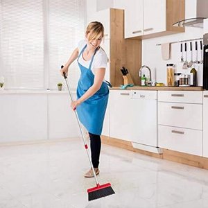 Home Cleaning Supplies Kitchen Brooms and Stand up Dust Pan <b>Magic</b> Combo <b>Set</b> With Long Handle Broom and Dustpan - Product Image 2