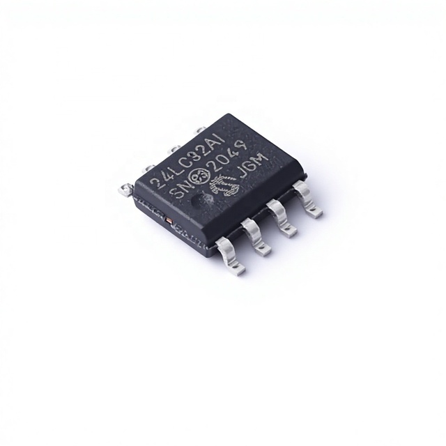24LC32AT-I/SN Original Electronic Component Suppliers Integrated Circuit IC EEPROM 32KBIT I2C 8SOIC 2.5V-5.5V 400kHz