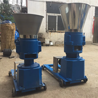Nouvelle machine à granulés d'aliments pour animaux de taille moyenne de Chine, haute productivité, acier allié, capacité 400-550 kg/h, 220V, 3 rouleaux, pour aliments porcins et aviaires