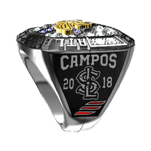 Bijoux en alliage de style classique plaqué or pour hommes personnalisés <span class=keywords><strong>Bague</strong></span> de fiançailles pour la fête de la Ligue atlantique de championnat de baseball - Product Image 3