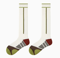 Chaussettes de sport pour femmes, pour la course, le saut à la corde, amincissantes, rehausseuses de la silhouette, pour l'entraînement, le yoga, chaussettes de compression hautes jusqu'au genou, vente en gros