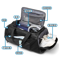 Sac de sport léger Anti-vol de grande capacité, résistant à l'eau, pliable, sac de voyage Durable