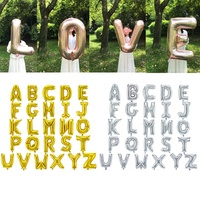 Offre Spéciale 32 pouces or argent rose or rose or bleu noir Alphabet lettre ballon en aluminium pour les fêtes d'anniversaire