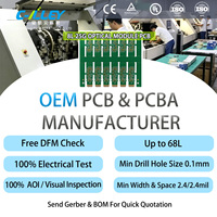 Module optique PCB personnalisé 8L 25G HDI Gold Finger à impédance contrôlée ENIG 2u+ avec placage or, modèle C-Alley C-alley-2 pour données