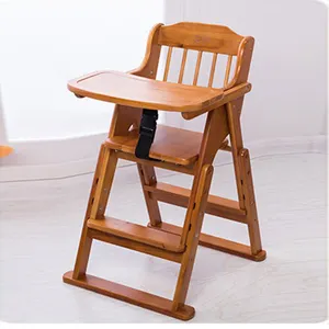 Modern style confortable wooden baby dining chair