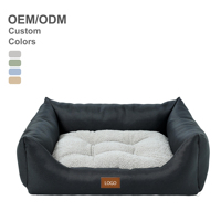 Lits pour chiens et animaux de compagnie Fairypet en tissu Oxford résistant aux morsures, avec coussin amovible, pour l'extérieur