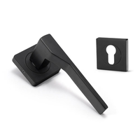 Poignées de porte modernes à levier pour chambre à coucher, dorées, lisses, en bois, avec contrôle tactile ambidextre, faciles à utiliser, directement de l'usine