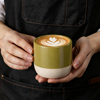 Tasse à café en grès de style japonais moderne et minimaliste, couleur unie, pratique et esthétique, pour le voyage