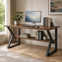 Pieds de table géométriques en fer Wekis, styles à cadre ouvert pour mobilier de salle à manger, de bureau et de conférence, vente en gros, fourniture pour projets personnalisés