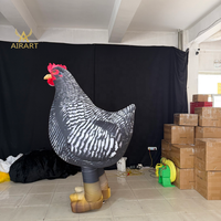 Costume de poulet gonflable personnalisé pour activités interactives, événement promotionnel en magasin, tenue de volaille gonflable