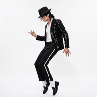 Figurine en silicone grandeur nature de Michael Jackson, pose sur socle, personnalisée OEM, directement de l'usine, pour événements, parcs à thème, musées, collectionneurs