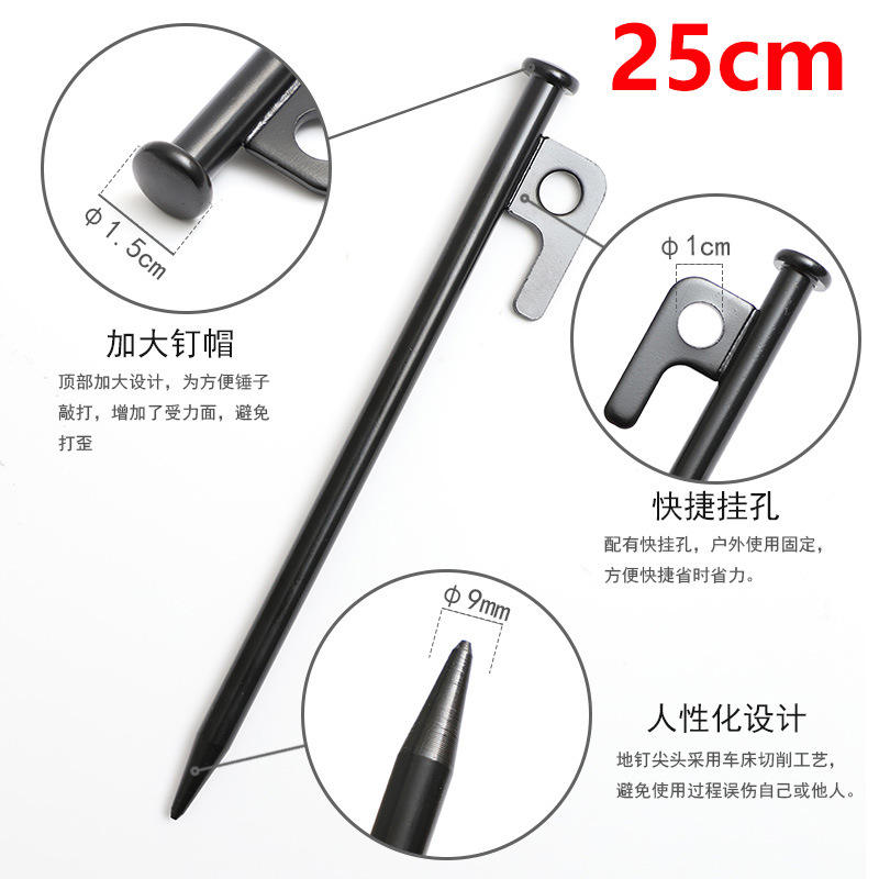 แถบสีดำตรง - 25 ซม.