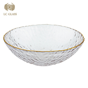 Popolare grande vetro di cristallo cavo Noodle frutta <span class=keywords><strong>ciotola</strong></span> di insalata Set decorazione arredamento per la casa per riunioni di famiglia - Product Image 4