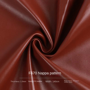 Cuero Sintético PU con Patrón Nappa de 1 mm de Grosor, Diseño Grabado, Directo de Fábrica, para Bolsos <span class=keywords><strong>y</strong></span> Zapatos F670 - Product Image 4