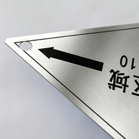 Placa de Señalización Direccional de Acero Inoxidable Personalizada con Impresión UV Antideslizante de Grado Comercial para Estaciones y Guías de Piso