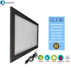 Moniteur d'ordinateur à écran tactile infrarouge 20/24 pouces avec interface USB, coque en alliage d'aluminium, série professionnelle - Product Image 1
