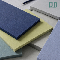 Panneaux acoustiques en PET 100 % recyclable, polyester NRC, norme OEKO-TEX 100, panneaux acoustiques en PET uni pour solution acoustique