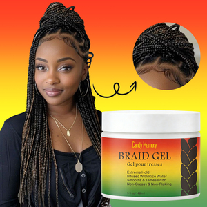 Gel Coiffant Tressé à Marque Blanche Formule Eau de Riz Fixation Extrême Personnalisable Non Gras et Non Écaillant - Product Image 5