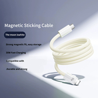 Câble de charge rapide USB Type-C magnétique en silicone liquide de 1 m pour téléphone portable iPhone 15 Pro Max, fabriqué en Chine, vente en gros