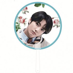 Mini-ventilateurs transparents en plastique personnalisés et éventails à main transparents mignons avec impression personnalisée - Product Image 1