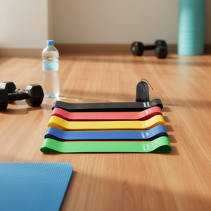 Ensemble de bandes de résistance portables pour le fitness, en matériau TPE, résistance légère, exercices de musculation, sacs de transport, tous âges - Product Image 2