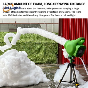 LM Factory New Style Mini 800W Máquina de <span class=keywords><strong>Cannan</strong></span> de espuma impermeable de plástico para actividades de piscina de verano Máquina de espuma de fiesta - Product Image 2