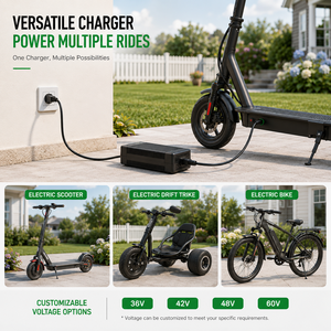 Cargador de Batería para Patinete <span class=keywords><strong>El</strong></span>éctrico Negro de 42V 2A para Batería de Litio de 36V, Cargador para Xiaomi Segway con Enchufe Europeo - Product Image 6
