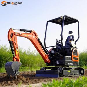 จัดส่งฟรี รถขุดตีนตะขาบเครื่องยนต์ Kubota มาตรฐาน CE EPA Euro 5 รถขุดขนาดเล็ก 1.8 ตัน รถขุดขนาดเล็ก รถขุดขนาดเล็กแบบมีถังตัก รถขุด Kubota - Product Image 2