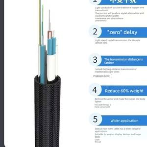 Kaibol Hi <span class=keywords><strong>Series</strong></span> 2.1 8KHD Version Fibre Optique pour Câble HDMI Gaine PVC Dédié pour Usage Domestique et Projection <span class=keywords><strong>TV</strong></span> - Product Image 4