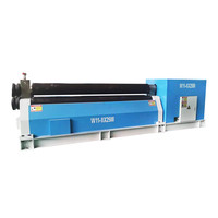 Machine à cintrer les tôles à 3 rouleaux mécaniques W11 8 2500 homologuée CE de l'usine ANXIN pour le pliage des tôles en acier au carbone
