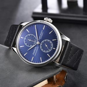 Nouvelle montre mécanique automatique pour homme <span class=keywords><strong>Parnis</strong></span> 43 mm avec cadran bleu tendance - Product Image 2
