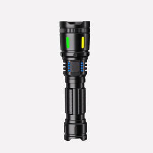 Rechargeable 700lm <strong>Led</strong> Torch <strong>Flashlight</strong> 4 Modes Dual Indicators Zoom Waterproof Camping Home Emergencies Direct <strong>Current</strong> Power - Product Image 1