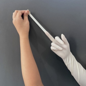 Gants en latex jetables de 43 cm, gants chirurgicaux stériles en latex médical, gants en latex pour examen gynécologique - Product Image 2
