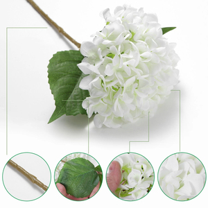 Flores Artificiales de Hortensia con Textura Realista, Arreglos Florales para el Hogar, Accesorios de Fotografía, Decoración al por Mayor, Ramo de Flores Artificiales - Product Image 2