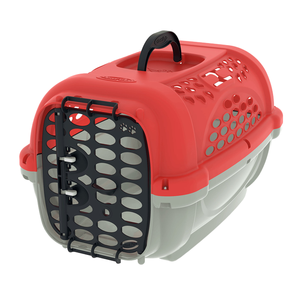 Hebilla de cinturón de seguridad rojo portátil conveniente y rápido portador de aire <span class=keywords><strong>para</strong></span> gatos y <span class=keywords><strong>perros</strong></span> caja de transporte de <span class=keywords><strong>perros</strong></span> <span class=keywords><strong>para</strong></span> viajes fuera de la maleta <span class=keywords><strong>para</strong></span> mascotas - Product Image 4