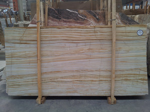 Dalles de marbre jaune Van Gogh et marbre doré Sunflower, directement de l'usine, pour hôtels de luxe et villas d'art, finition polie - Product Image 1