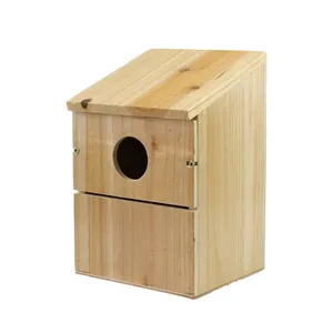 Недорогая деревянная кормушка для птиц, окно, небольшая кормушка для кормления птиц на открытом воздухе