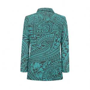 Totem polynésien marque Designer mode Blazer impression sur demande hiver à manches longues veste chaude avec la meilleure vente <span class=keywords><strong>manteau</strong></span> de fille personnalisé - Product Image 5