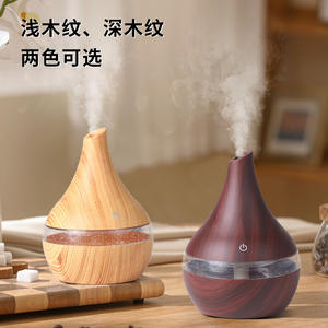 Mini humidificateur de bureau à grain de bois, alimenté par USB, à faible bruit, pour la maison, le bureau et la voiture - Product Image 3