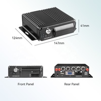 Caméra AHD H.265 720P 1080P, système de vidéosurveillance pour camion et bus à 4 canaux, DVR mobile 4G GPS WIFI ADAS BSD DMS en option, MDVR