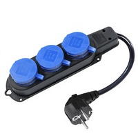 3-fach Schuko Wasserdichte Steckdose 16A 250V EU-Stecker Outdoor Elektrische Verlängerungskabel