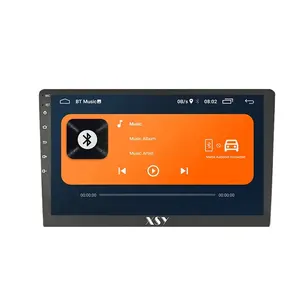 Lecteur multimédia Radio 9 ''IPS Écran Android 10.1 Autoradio Stéréo Noir Universel Mains Libres Bluetooth pour Voiture Support