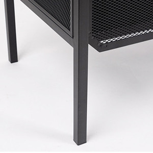 Aparador de acero de diseño nórdico, mueble de soporte de TV <span class=keywords><strong>para</strong></span> <span class=keywords><strong>televisión</strong></span>, muebles de sala de estar, <span class=keywords><strong>aparadores</strong></span> de almacenamiento de metal de 2 puertas - Product Image 4