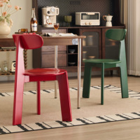 Chaises de salle à manger modernes en bois d'hévéa écologiques - Durables avec structure en bois massif, assise antidérapante et pieds avec patins antidérapants pour la maison, l'appartement et l'hôtel