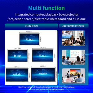 Tableau blanc interactif intelligent avec écran tactile, compatible stylo/doigt, vente en gros fabricant - Product Image 6