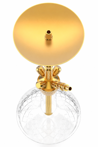 Cachimba Premium de Acero Inoxidable V2A de 60cm con Base de Cristal Bohemio, Manguera Única, Set Completo para Lounge/Bar, Venta al por Mayor - Product Image 4