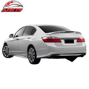 Compatible con Honda Accord Sedan 13-15, Estilo MD, Protector de Parachoques Trasero sin Pintar, Negro PP, Accesorio Exterior de Alta Calidad - Product Image 2